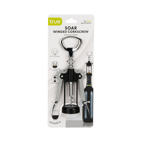 Soar Winged Corkscrew in Black