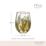 Woodland Stemless Wine Glasses, Set of 2