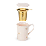 Annette Honeycomb Ceramic Tea Infuser Mug