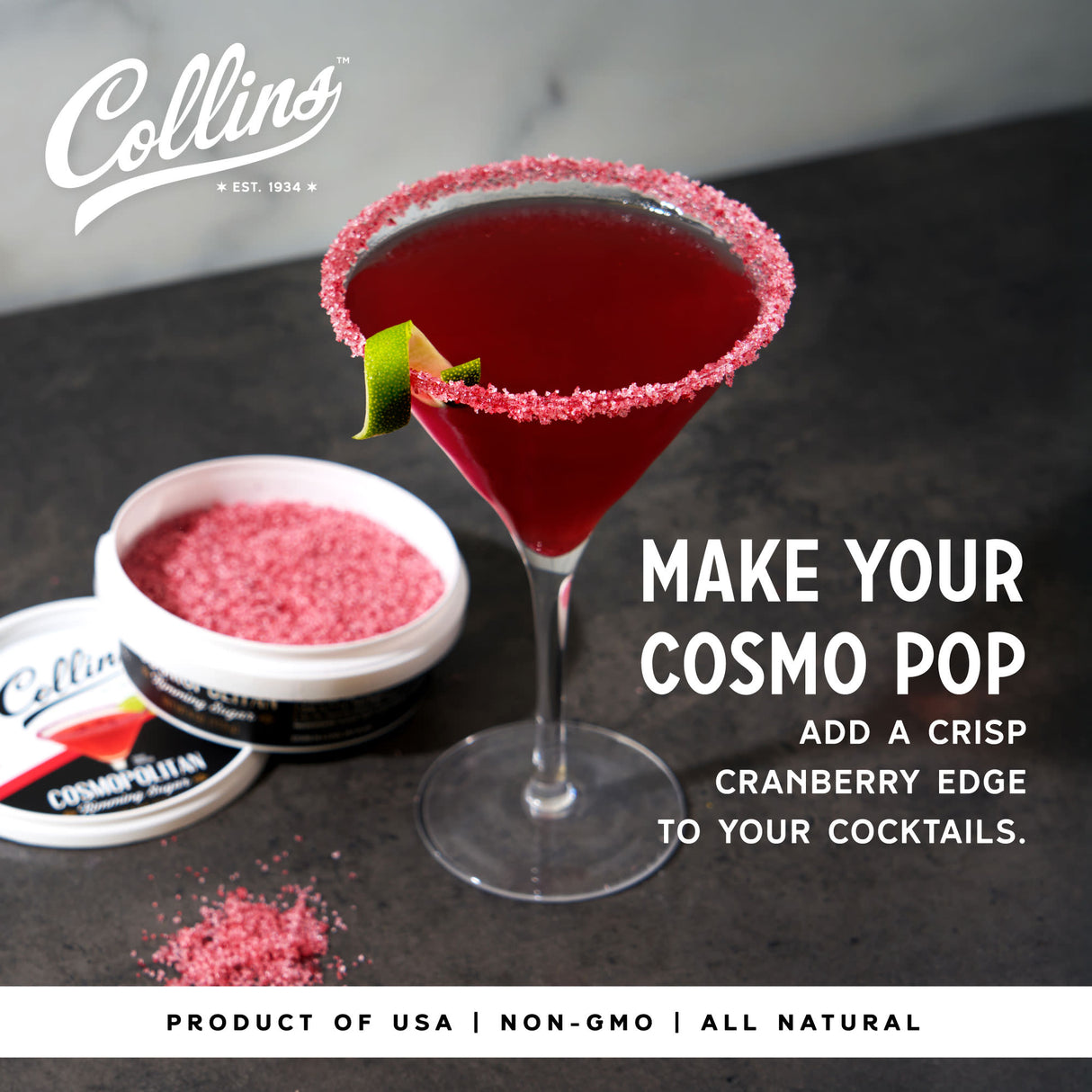 Cosmopolitan Rimming Sugar, 4 oz