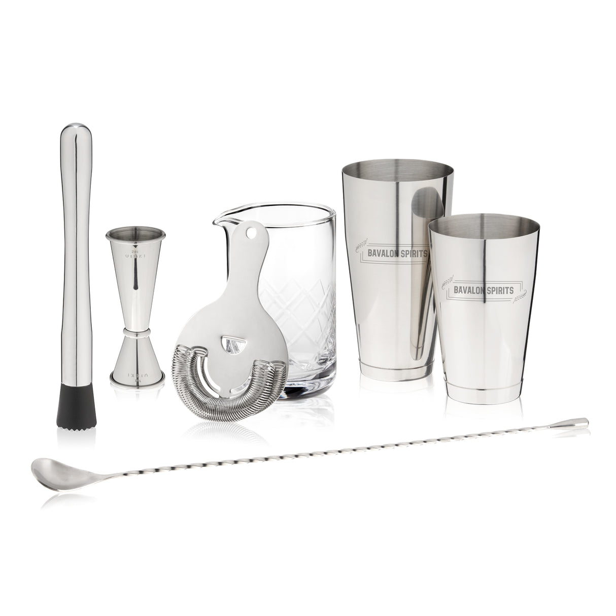 7-Piece Barware Set in Stainless Steel