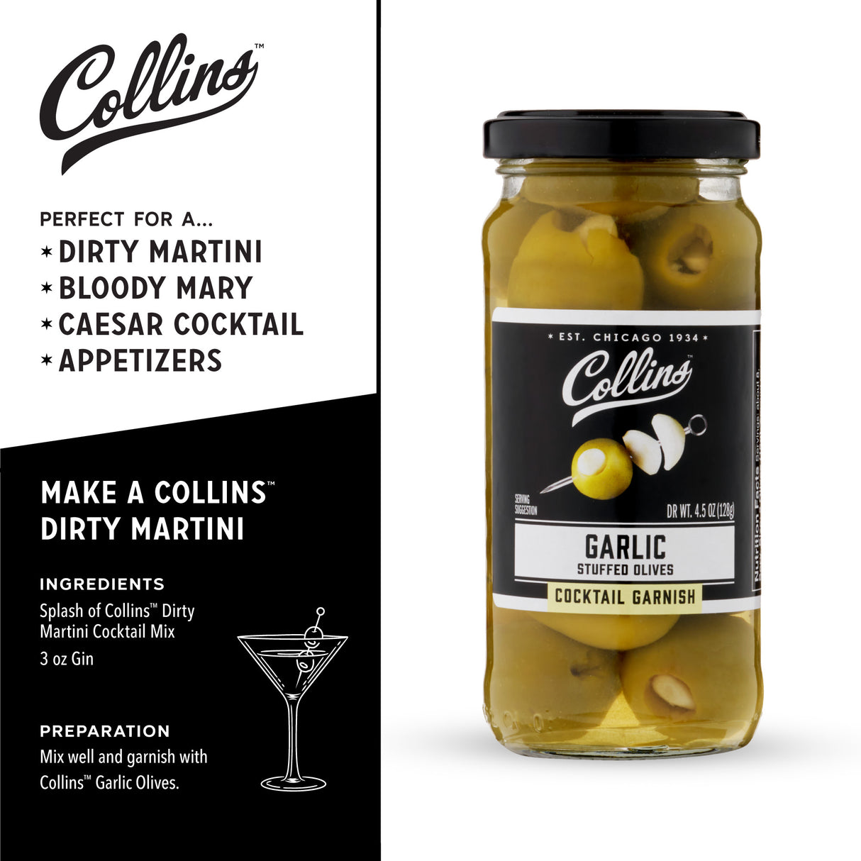 Garlic Stuffed Olives, 4.5 oz