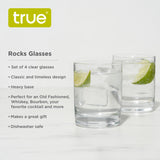 Rocks 12 oz Cocktail Glasses, Set of 4