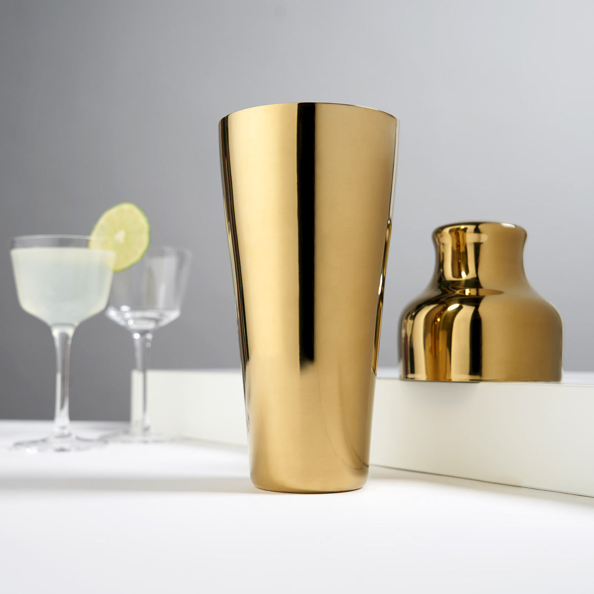 Belmont Parisian Cocktail Shaker in Gold