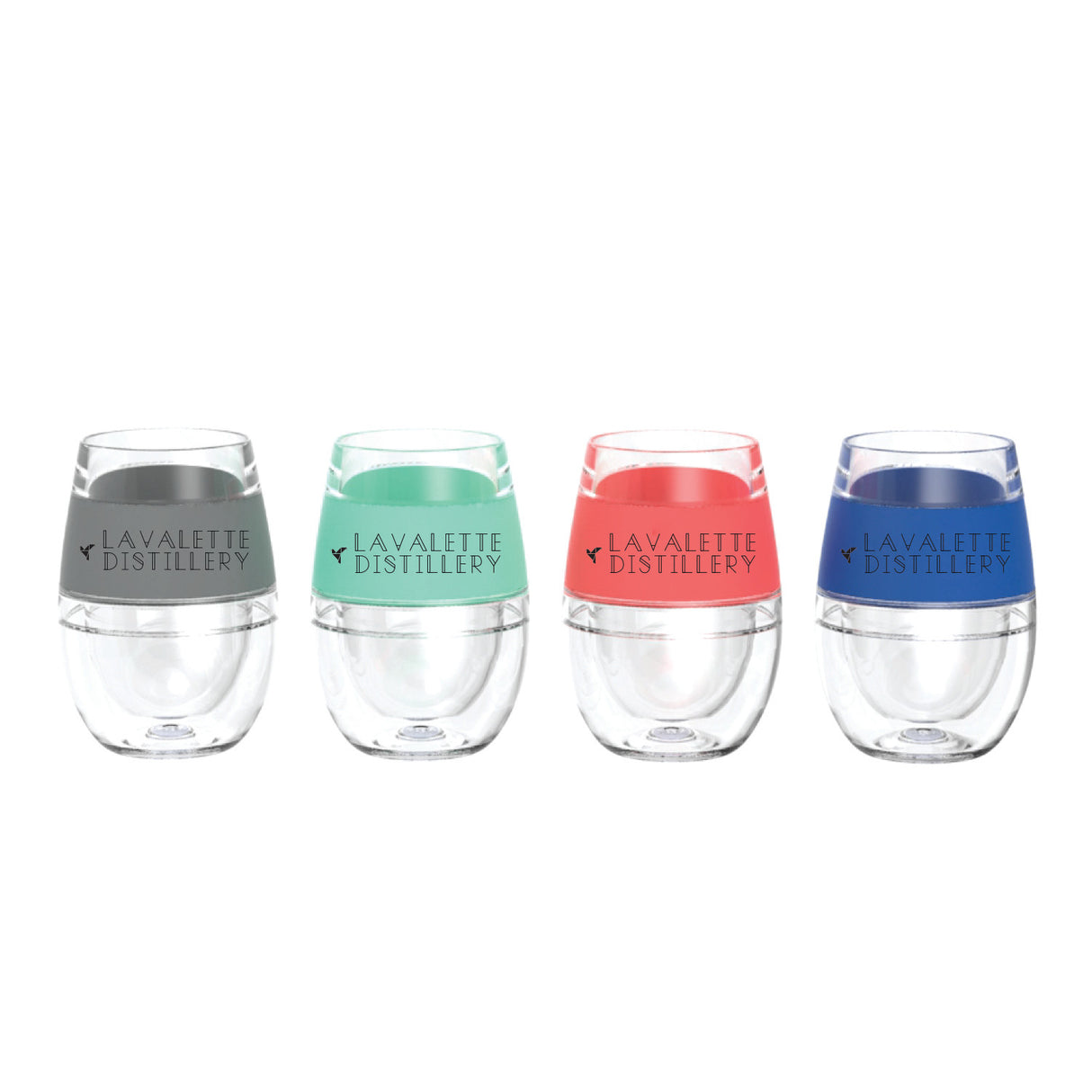 Wine FREEZE Cooling Cup in Multicolor, Set of 4