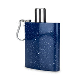 Enamel Carabiner 6 oz Stainless Steel Flask