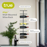 Align Wall-Mounted 9-Bottle Wine Rack