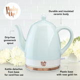 Noelle Ceramic Electric Tea Kettle in Mint