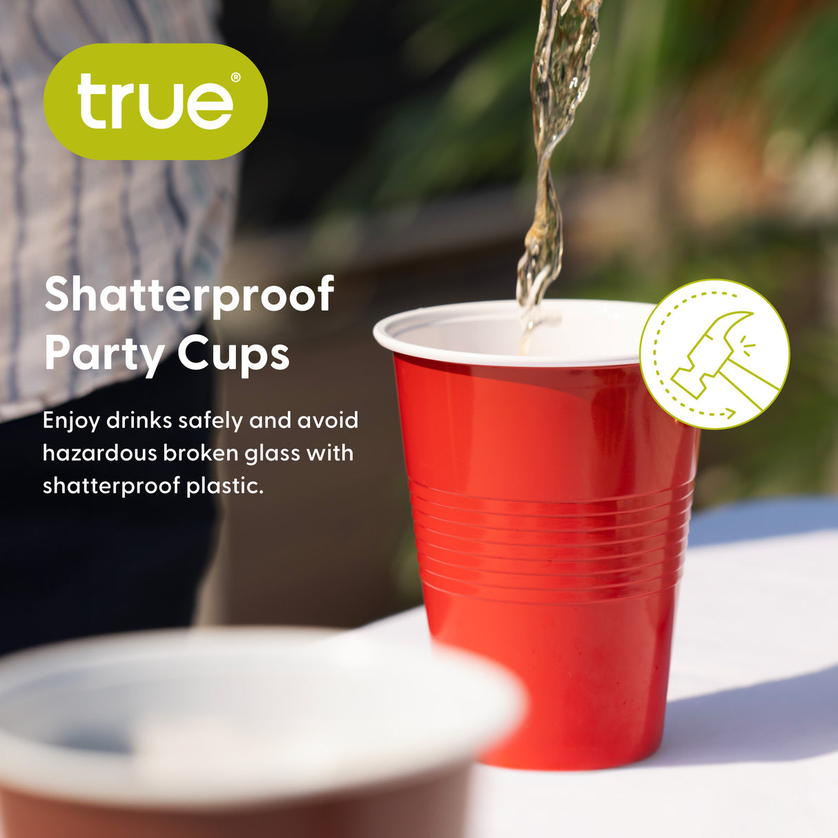 Party 16 oz Plastic Cups in Red, 50ct