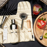 6-Piece Travel Barware Set in Stainless Steel with Canvas Bag