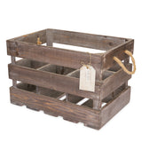 Wooden 6-Bottle Crate