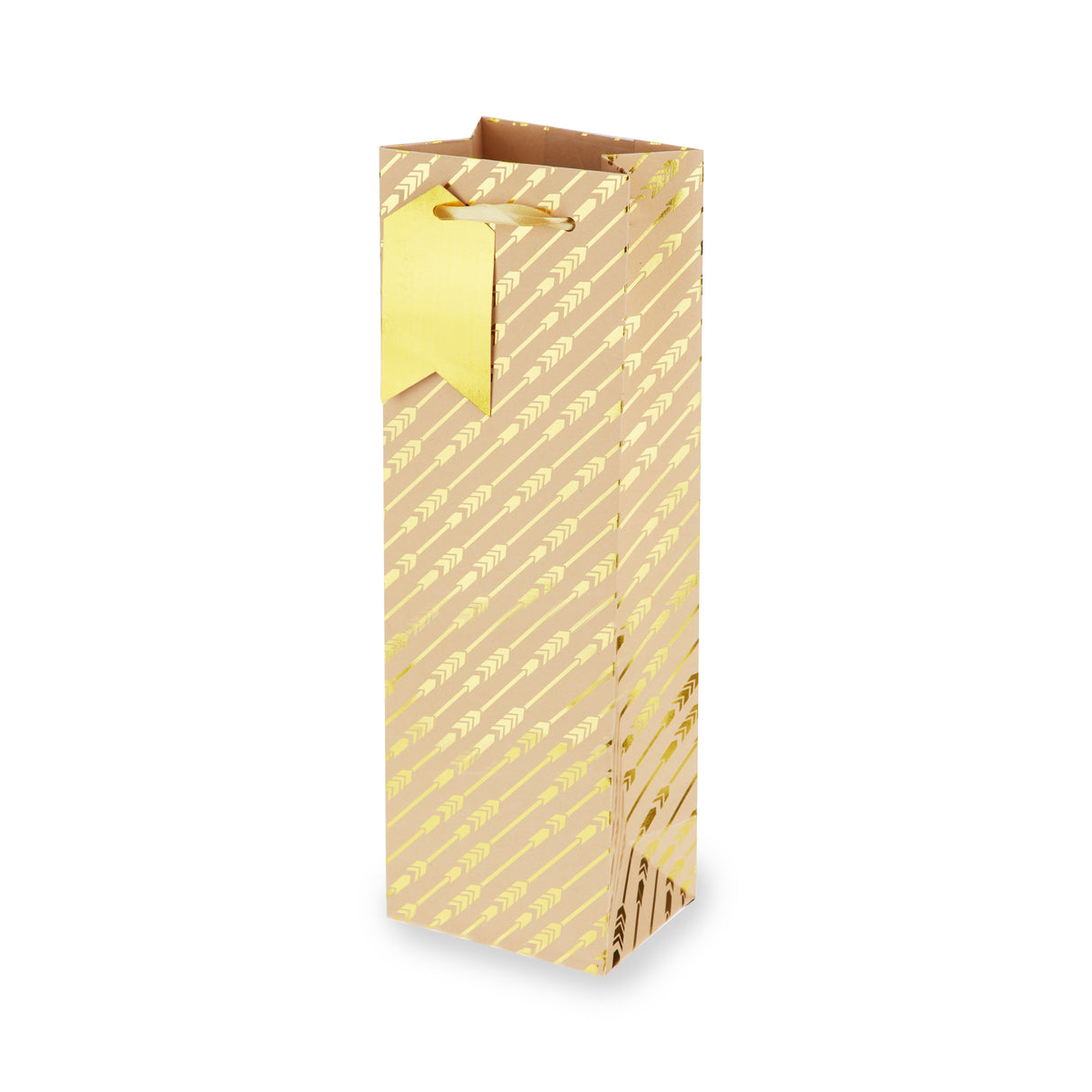 Gold Arrow Single Bottle Wine Bag