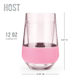 Wine FREEZE XL Cooling Cup in Tinted Blush, Set of 2