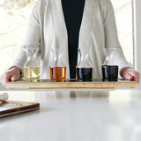 Wine Flight Serving Board and Carafe Set