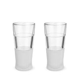 Glass FREEZE Beer Cooling Cup, Set of 2