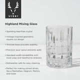 Highland Crystal Mixing Glass