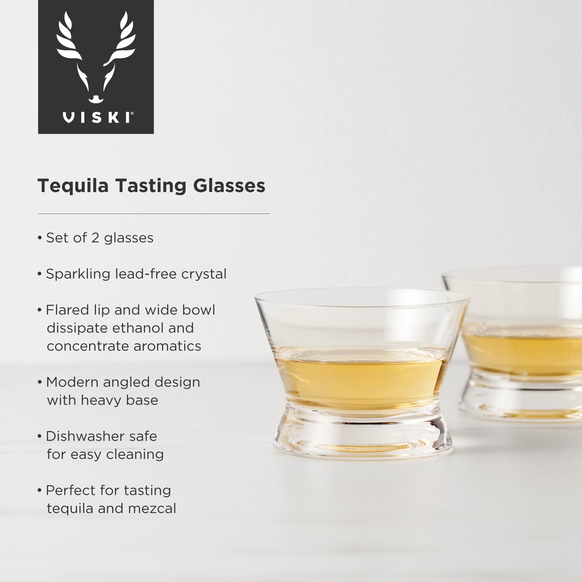 Viski Raye Tequila Tasting Glasses - Thumbnail 3