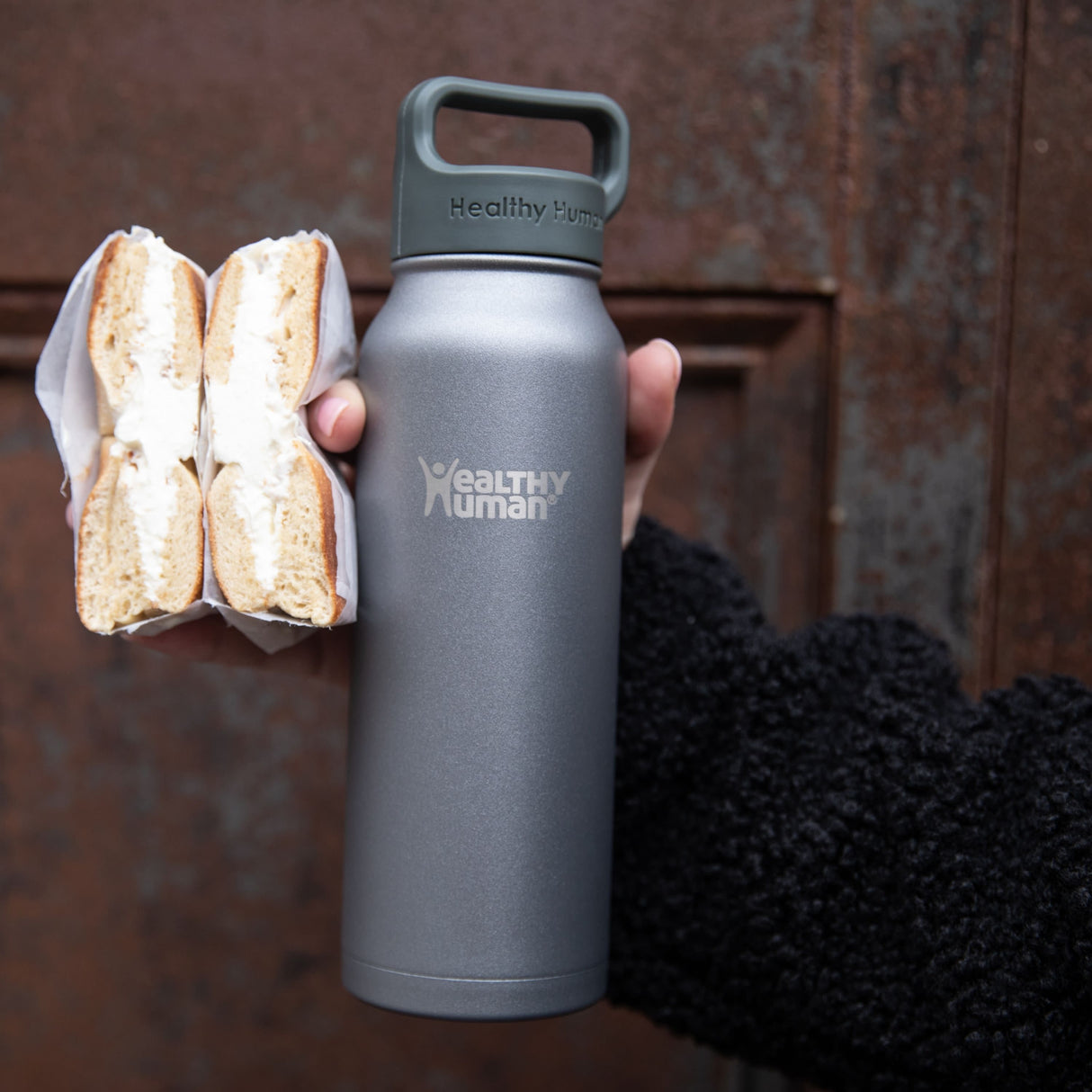 The Stein Water Bottle in Slate Gray, 21 oz