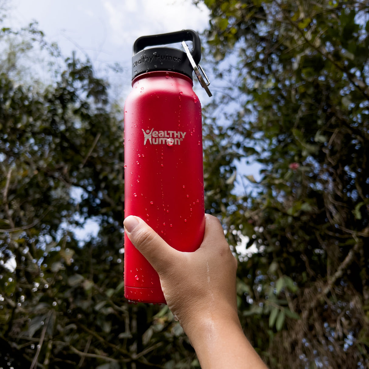 The Stein Water Bottle in Red Hot, 21 oz