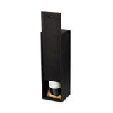 Single Bottle Black Paulownia Wood Wine Box