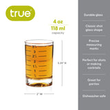 Slam 4 oz Measured Shot Glass