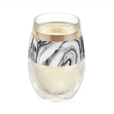 Wine FREEZE Cooling Cup in Black Swirl