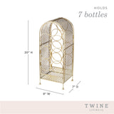 Trellis 7-Bottle Wine Rack