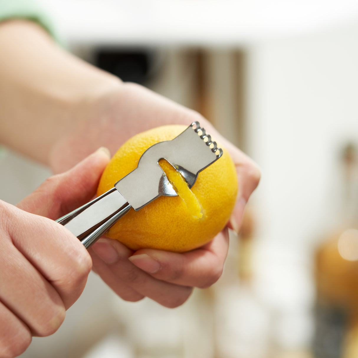 Zesty Citrus Zester & Channel Knife in Stainless Steel