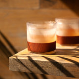 Whiskey FREEZE Cooling Cup in Wood Pattern, Set of 2