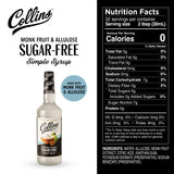 Sugar Free Simple Syrup, 32 oz