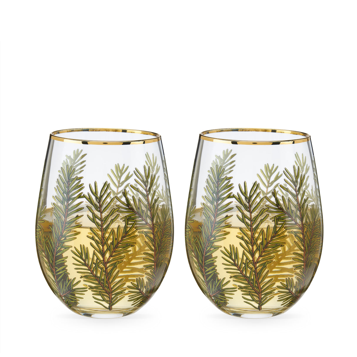 Woodland Stemless Wine Glasses, Set of 2