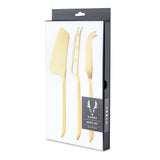 Belmont Cheese Knives Set in Gold, Set of 3