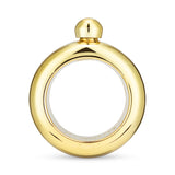 Bangle 3 oz Plastic Flask in Gold