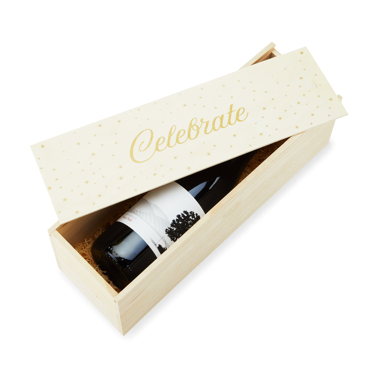 Starlight Single Bottle Paulownia Wood Wine Box