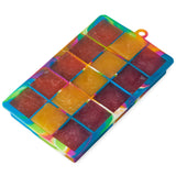 1.25" Ice Cube Tray with Lid in Colored Marble