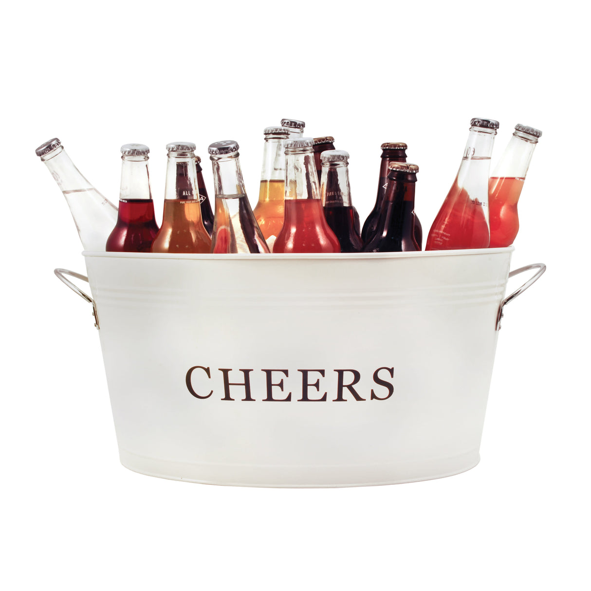 Cheers Galvanized Metal Beverage Tub