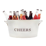 Cheers Galvanized Metal Beverage Tub