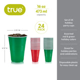 Party 16 oz Jolly Party Cups, Set of 50
