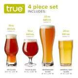 Craft Beer Tasting Set, Set of 4