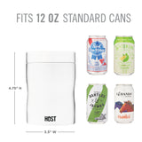 Stay-Chill Standard Can Cooler in Pearl White