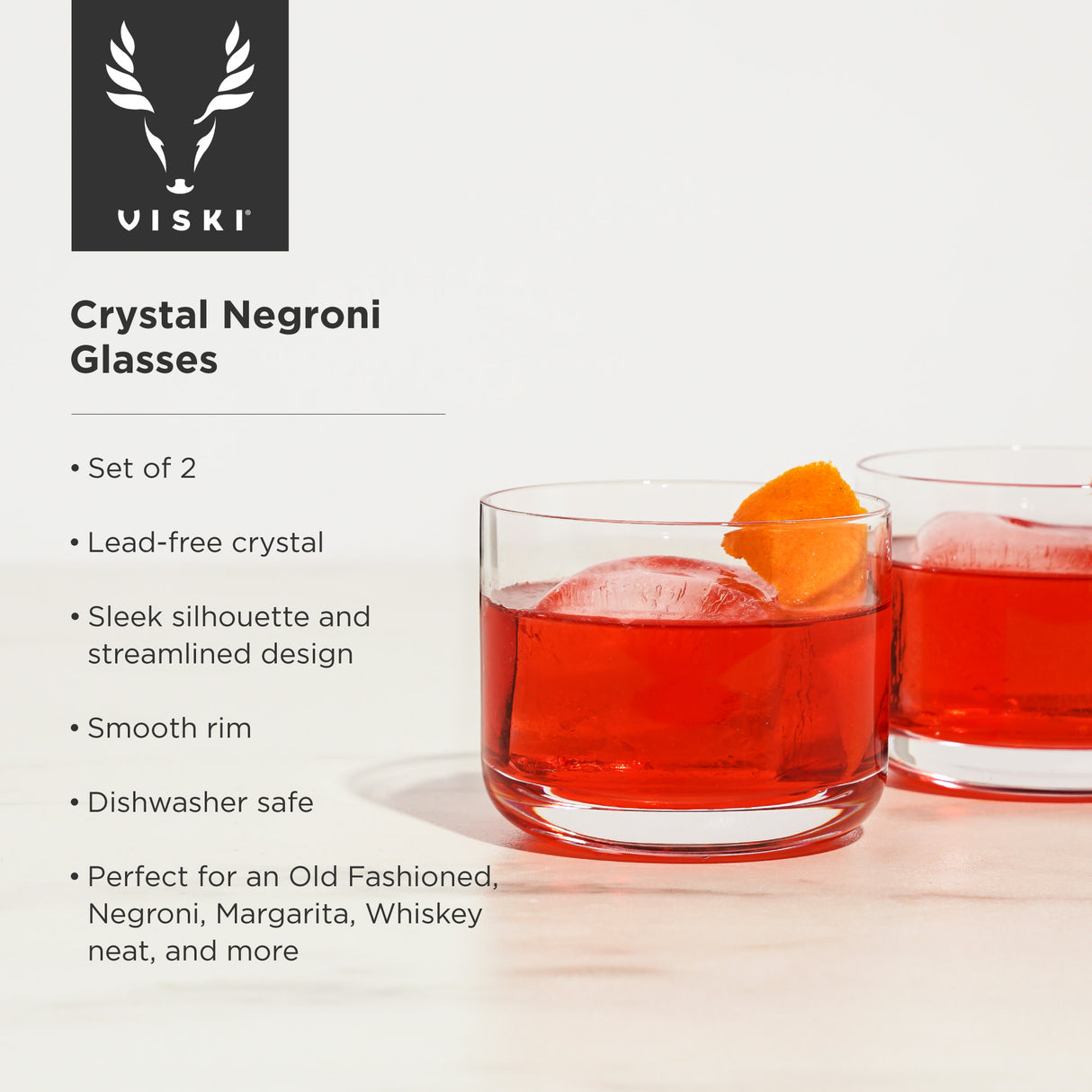 Raye Crystal Negroni Glasses, Set of 2