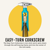 Savoy Easy Turn Corkscrew in Assorted Colors