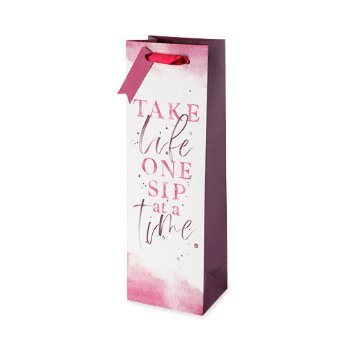 One Sip Single Bottle Wine Bag