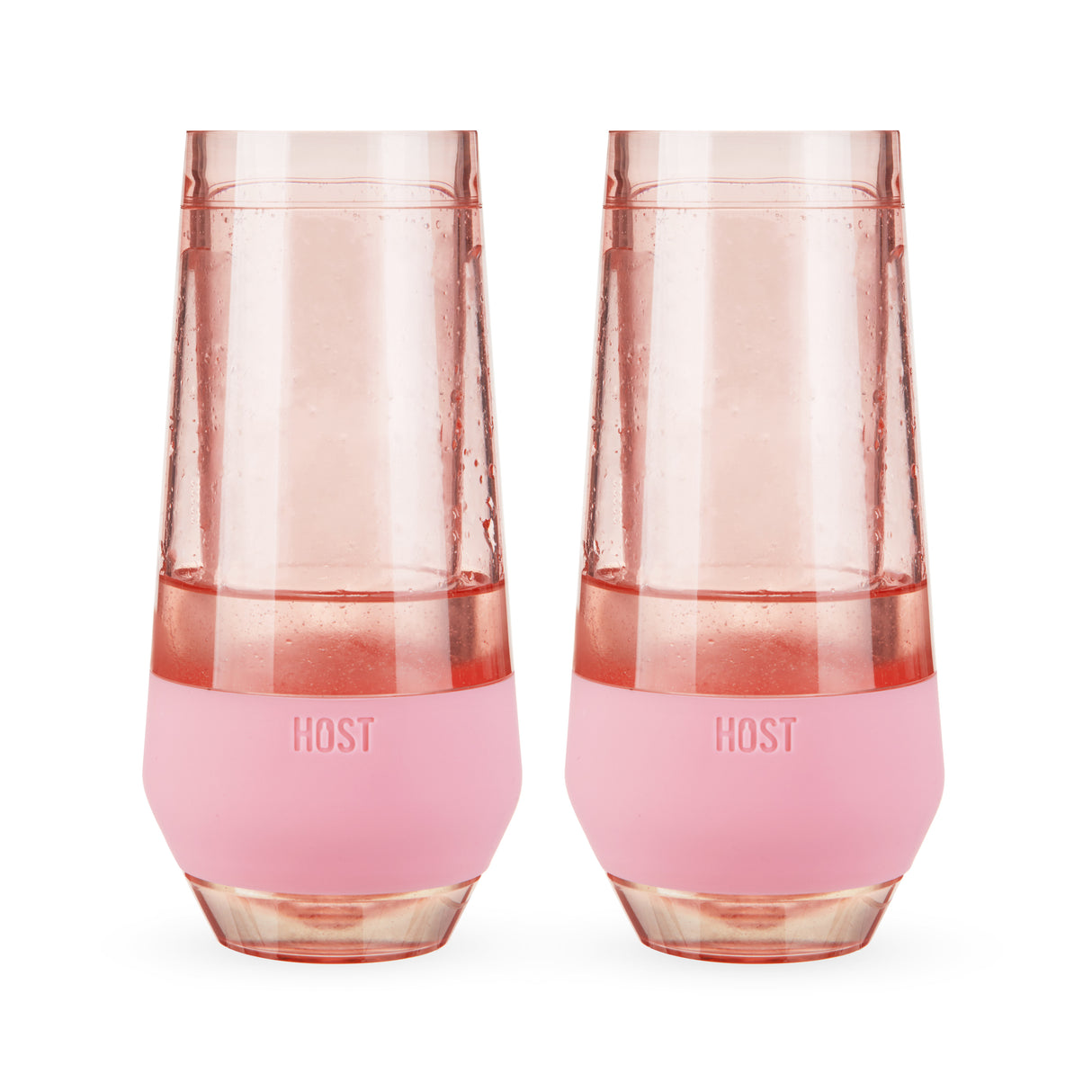 Champagne FREEZE Cooling Cup in Tinted Blush, Set of 2