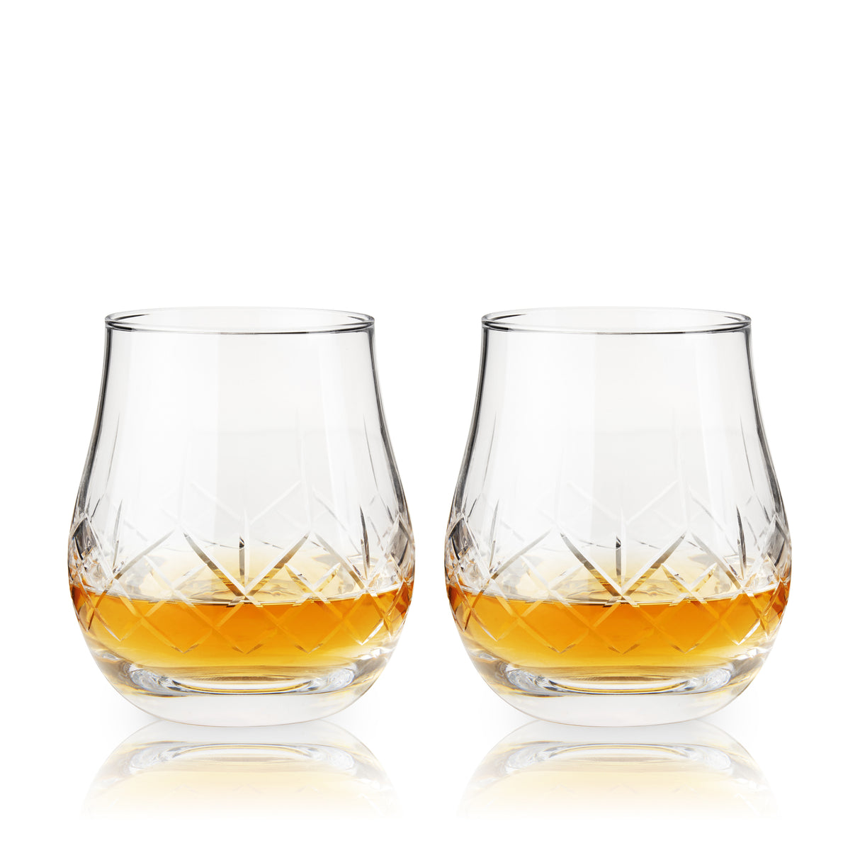 Admiral Crystal Heavyweight Bourbon Glasses, Set of 2