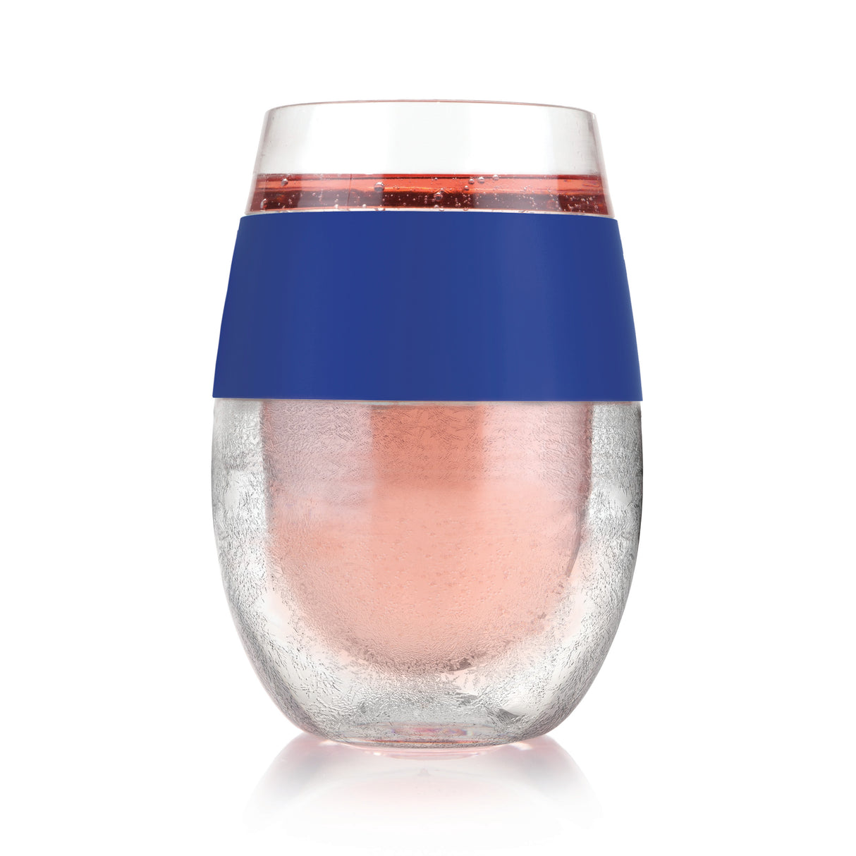 Wine FREEZE Cooling Cup in Blue, Set of 2