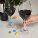 Wine-O Silicone Wine Charms, Set of 12