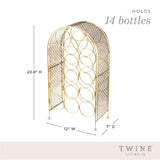 Trellis 14-Bottle Wine Rack