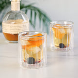 Double Walled Rocks Glasses, Set of 2