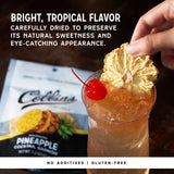 Dehydrated Pineapple Cocktail Garnish, 1.3 oz